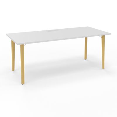 ROBIN T RECT L180 P80 DECOUPE TRAPPE SIMPLE ACCES PIEDS PLATINE HETRE/METAL + GOULOTTE MG