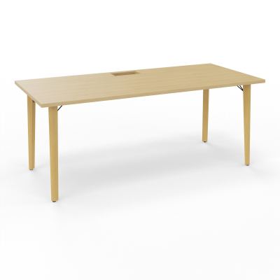ROBIN T RECT L180 P80 DECOUPE TRAPPE SIMPLE ACCES PIEDS PLATINE HETRE/METAL + GOULOTTE R1