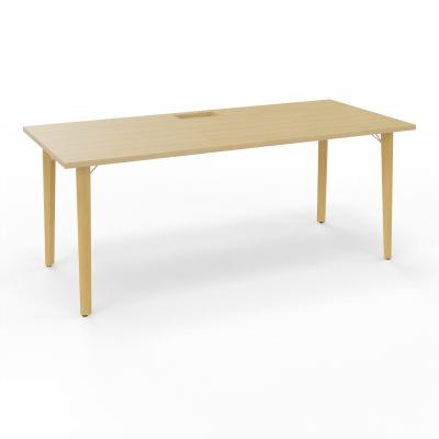 ROBIN T RECT L180 P80 DECOUPE TRAPPE SIMPLE ACCES PIEDS PLATINE HETRE/METAL + GOULOTTE R1