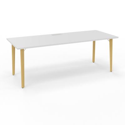 ROBIN T RECT L200 P80 DECOUPE TRAPPE SIMPLE ACCES PIEDS PLATINE HETRE/METAL + GOULOTTE MG