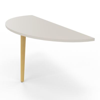 ROBIN DEMI-LUNE L165 P60 PIED PLATINEX1 HETRE/METAL N5 SG MS