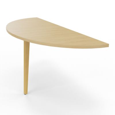 ROBIN DEMI-LUNE L165 P60 PIED PLATINEX1 HETRE/METAL R1 ZC MS