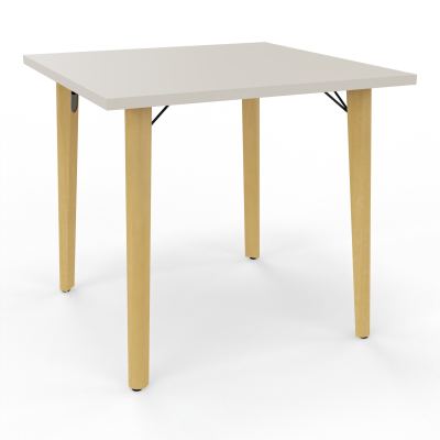 ROBIN TABLE REU H73,5 L80X80CM PRE PERCE OBT AU CENTRE N5 SG MS