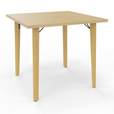 ROBIN TABLE REU H73,5 L80X80CM PRE PERCE OBT AU CENTRE R1 SG MS