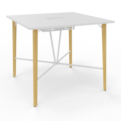 ROBIN TABLE REU. H104,5 L120XP120 PERCE TRAPPE CENTRALE DOUBLE ACCES + GOUL DOUBLE MG SO