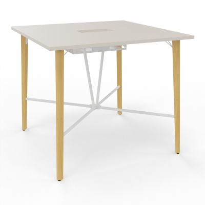 ROBIN TABLE REU. H104,5 L120XP120 PERCE TRAPPE CENTRALE DOUBLE ACCES + GOUL DOUBLE N5 SO