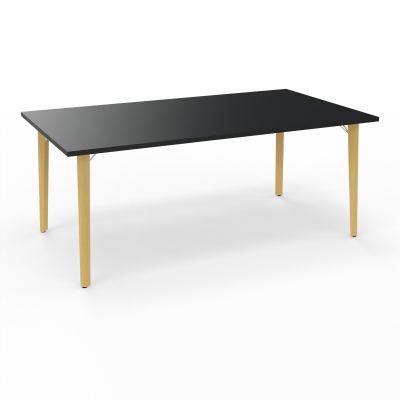 ROBIN T RECT L180xP100 PRE-PERCE OBT PIEDS PLATINE HETRE/METAL R9 ZC MS
