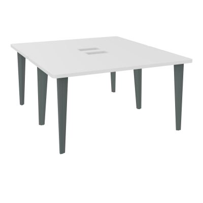 2 BUREAUX RECT L140XP160 PERCES POUR TRAPPE MG SUR PIET FX DONT 2 ELECTRS SU + GOULOTTE M