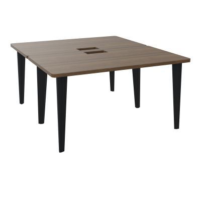 2 BUREAUX RECT L140XP160 PERCES POUR TRAPPE  SUR PIET FX DONT 2 ELECTRS  + GOULOTTE  N6 Z