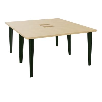 2 BUREAUX RECT L140XP160 PERCES POUR TRAPPE  SUR PIET FX DONT 2 ELECTRS  + GOULOTTE  R1 S