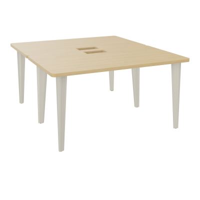 2 BUREAUX RECT L140XP160 PERCES POUR TRAPPE  SUR PIET FX DONT 2 ELECTRS  + GOULOTTE  R1 Z