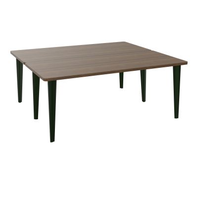 2 BUREAUX RECT L180XP160 PREPERCES  SUR PIET FX  +  GOULOTTE METAL N6 ST