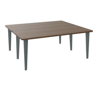 2 BUREAUX RECT L180XP160 PREPERCES  SUR PIET FX  +  GOULOTTE METAL N6 SU