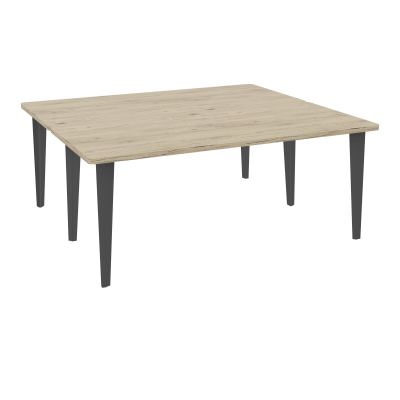 2 BUREAUX RECT L180XP160 PREPERCES  SUR PIET FX  +  GOULOTTE METAL R3 SC