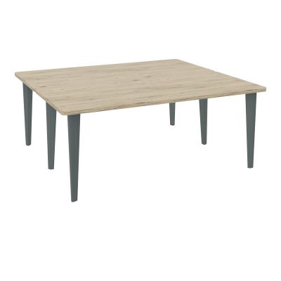 2 BUREAUX RECT L180XP160 PREPERCES  SUR PIET FX  +  GOULOTTE METAL R3 SU