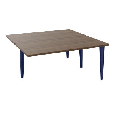 4L BUREAUX PIEDS PARTAGES POLE 2 SUIVANT L160XP160CM PRE PERCE OBT PIED FX N6 X4