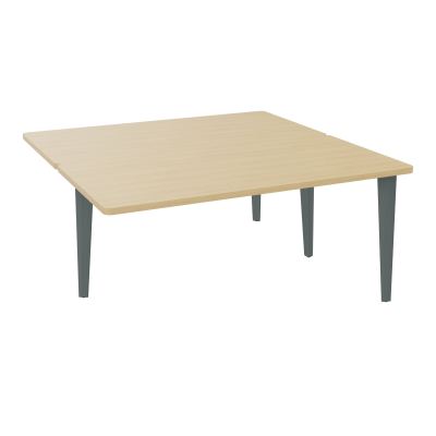 4L BUREAUX PIEDS PARTAGES POLE 2 SUIVANT L160XP160CM PRE PERCE OBT PIED FX R1 SU