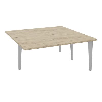 4L BUREAUX PIEDS PARTAGES POLE 2 SUIVANT L160XP160CM PRE PERCE OBT PIED FX R3 SA