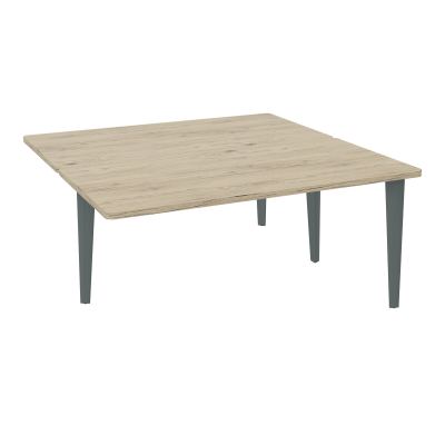 4L BUREAUX PIEDS PARTAGES POLE 2 SUIVANT L160XP160CM PRE PERCE OBT PIED FX R3 SU