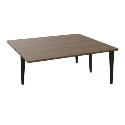 4L BUREAUX PIEDS PARTAGES POLE 2 SUIVANT L180XP160CM PRE PERCE OBT PIED FX N6 ST