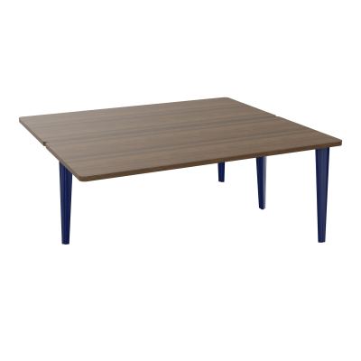 4L BUREAUX PIEDS PARTAGES POLE 2 SUIVANT L180XP160CM PRE PERCE OBT PIED FX N6 X4