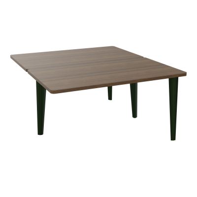 4L BUREAUX PIEDS PARTAGES POLE 2 SUIVANT L140XP160CM PRE PERCE OBT - PIED FX ELECTR N6 ST