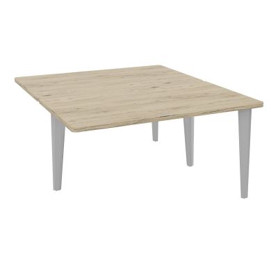 4L BUREAUX PIEDS PARTAGES POLE 2 SUIVANT L140XP160CM PRE PERCE OBT - PIED FX ELECTR R3 SA