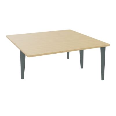 4L BUREAUX PIEDS PARTAGES POLE 2 SUIVANT L160XP160CM PRE PERCE OBT - PIED FX ELECTR R1 SU