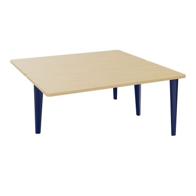 4L BUREAUX PIEDS PARTAGES POLE 2 SUIVANT L160XP160CM PRE PERCE OBT - PIED FX ELECTR R1 X4