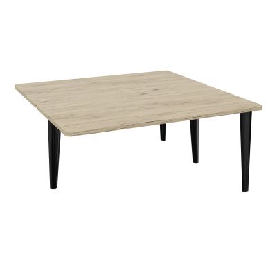 4L BUREAUX PIEDS PARTAGES POLE 2 SUIVANT L160XP160CM PRE PERCE OBT - PIED FX ELECTR R3 SG