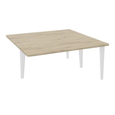 4L BUREAUX PIEDS PARTAGES POLE 2 SUIVANT L160XP160CM PRE PERCE OBT - PIED FX ELECTR R3 ZO