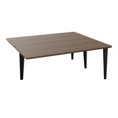 4L BUREAUX PIEDS PARTAGES POLE 2 SUIVANT L180XP160CM PRE PERCE OBT - PIED FX ELECTR N6 SG