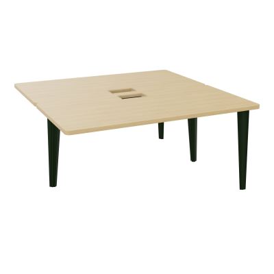 4L BUREAUX PIEDS PARTAGES POLE 2 SUIVANT L160XP160CM DECOUPE TRAPPE SIMPLE ACCES PIED FX