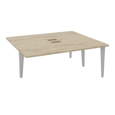4L BUREAUX PIEDS PARTAGES POLE 2 SUIVANT L180XP160CM DECOUPE TRAPPE SIMPLE ACCES PIED FX