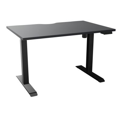 LUTZ 2 BUREAU L120 P80CM EP25 PLAT.ECHANCRURE MOTORISE EUR  R9 SG
