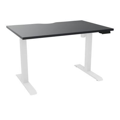 LUTZ 2 BUREAU L120 P80CM EP25 PLAT.ECHANCRURE MOTORISE EUR  R9 SO