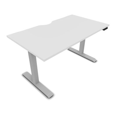 LUTZ 2 BUREAU L140 P80CM EP25 PLAT.ECHANCRURE MOTORISE EUR MG Z4