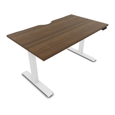 LUTZ 2 BUREAU L140 P80CM EP25 PLAT.ECHANCRURE MOTORISE EUR N6 SO