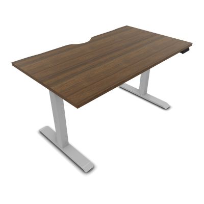 LUTZ 2 BUREAU L140 P80CM EP25 PLAT.ECHANCRURE MOTORISE EUR N6 Z4