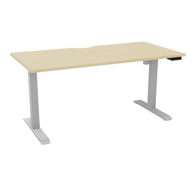 LUTZ 2 BUREAU L160 P80CM EP25 PLAT.ECHANCRURE MOTORISE EUR N8 Z4