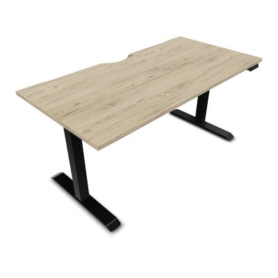 LUTZ 2 BUREAU L160 P80CM EP25PLAT.ECHANCRURE MOTORISE EUR R3 SG