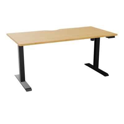 LUTZ 2 BUREAU L160 P80CM EP25 PLAT.ECHANCRURE MOTORISE EUR  R5 SG