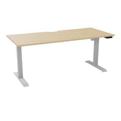 LUTZ 2 BUREAU L180 P80CM EP25 PLAT.ECHANCRURE MOTORISE EUR  R1 Z4