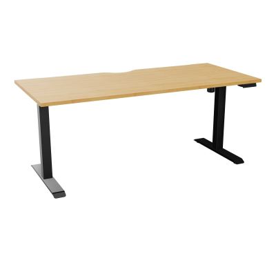 LUTZ 2 BUREAU L180 P80CM EP25 PLAT.ECHANCRURE MOTORISE EUR  R5 SG
