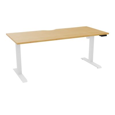 LUTZ 2 BUREAU L180 P80CM EP25 PLAT.ECHANCRURE MOTORISE EUR  R5 SO