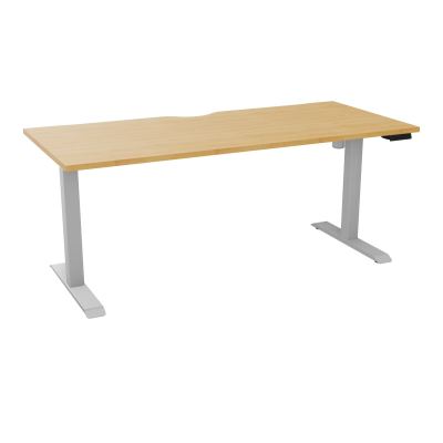 LUTZ 2 BUREAU L180 P80CM EP25 PLAT.ECHANCRURE MOTORISE EUR  R5 Z4