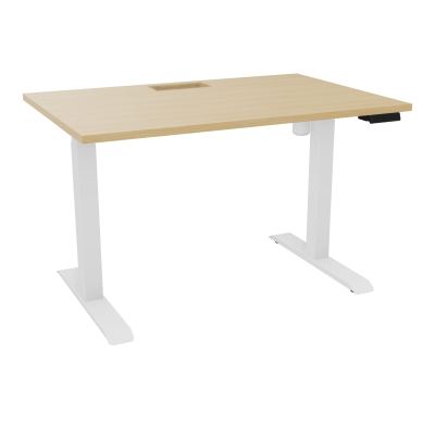 LUTZ 2 BUREAU L120 P80CM EP25 DECOUP.1TRAPPE 24X12 MOTORISE+GOULOTTE EUR  R1 SO