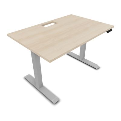 LUTZ 2 BUREAU L120 P80CM EP25 DECOUP.1TRAPPE 24X12 MOTORISE+GOULOTTE EUR RZ Z4