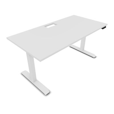 LUTZ 2 BUREAU L160 P80CM EP25DECOUP.1TRAPPE 24X12 MOTORISE+GOULOTTE EUR MG SO