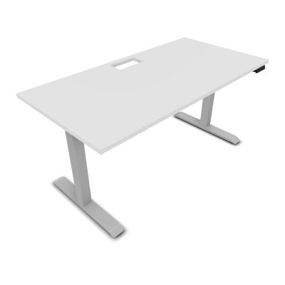 LUTZ 2 BUREAU L160 P80CM EP25DECOUP.1TRAPPE 24X12 MOTORISE+GOULOTTE EUR MG Z4